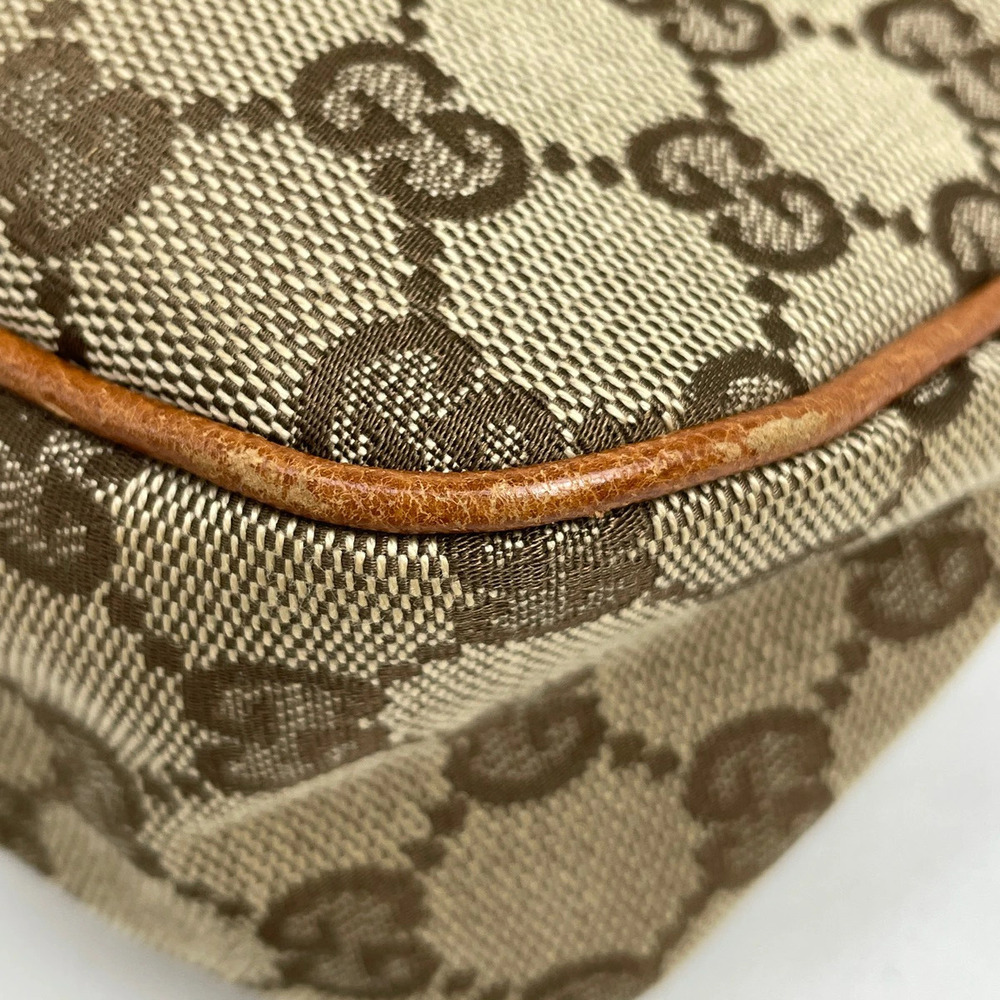 Gucci beige brown GG canvas bag handbag tote